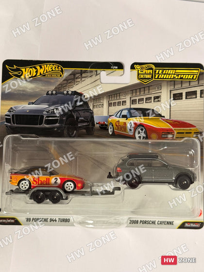 Hot Wheels Team Transport '89 Porsche 944 Turbo + 2008 Cayenne (Shell)